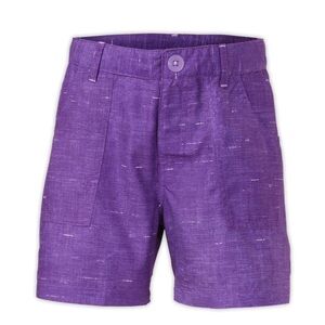 The North Face Girls' Argali Hybrid Purple Short size XL 18 Water Repel UPF 50+